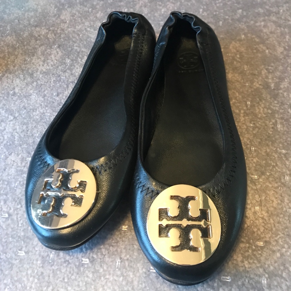 Tory Burch Reva Ballet Flats size 5 EUC